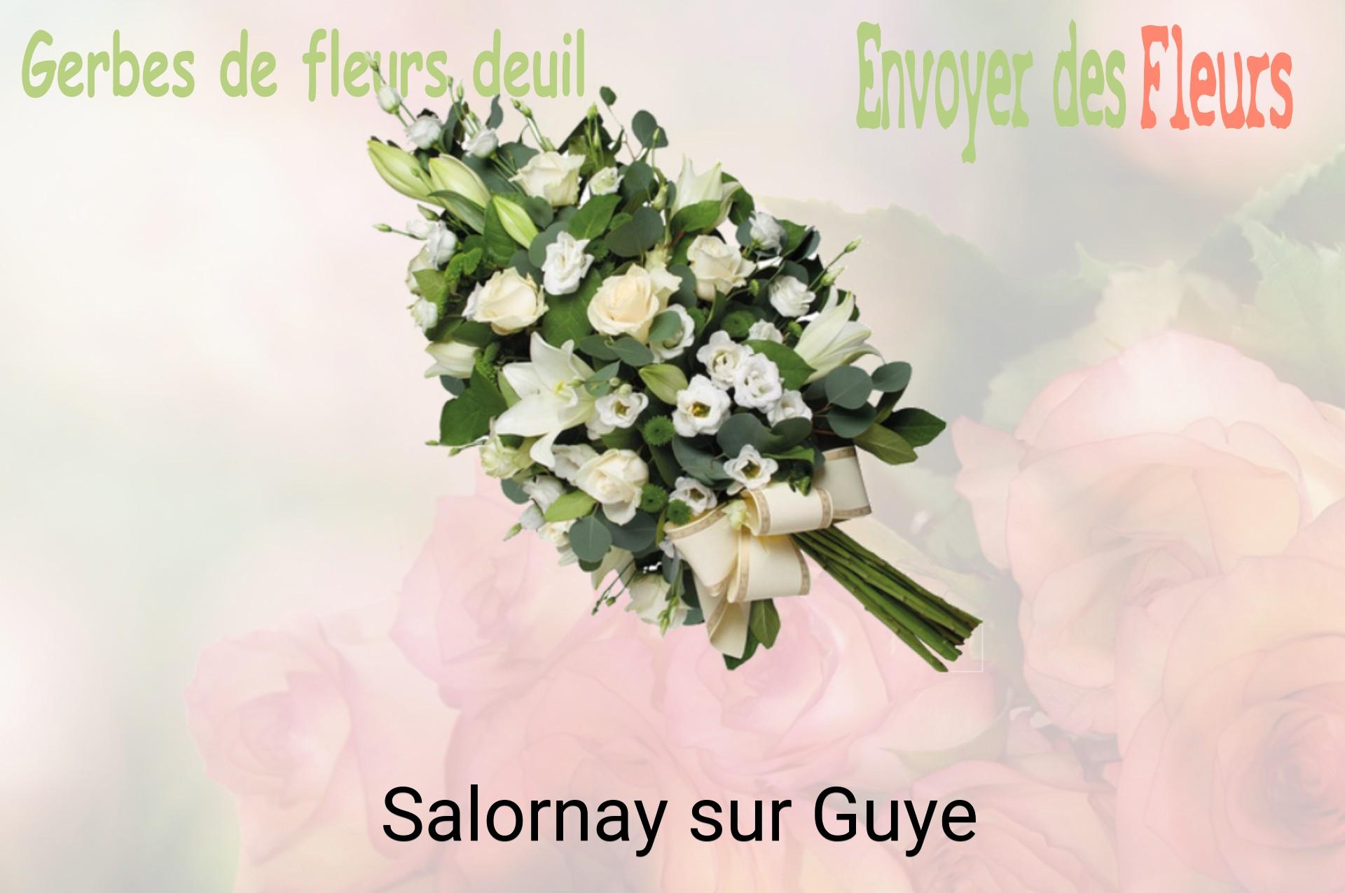 Gerbe de fleurs de deuil livrée à Salornay-sur-Guye